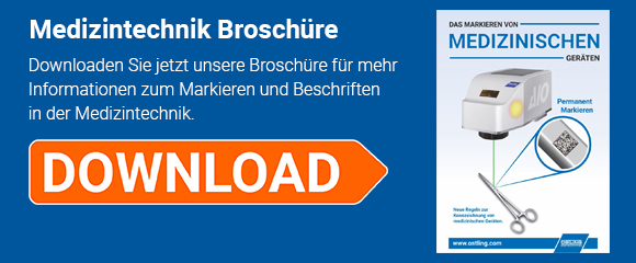 Download Button für die Broschüre "Das Markieren von Medizinischen Geräten - Laser"